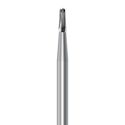 HP carbide round-end taper bur C.23R.016.HP: plain cut, diameter 1.6 mm - Frank Dental