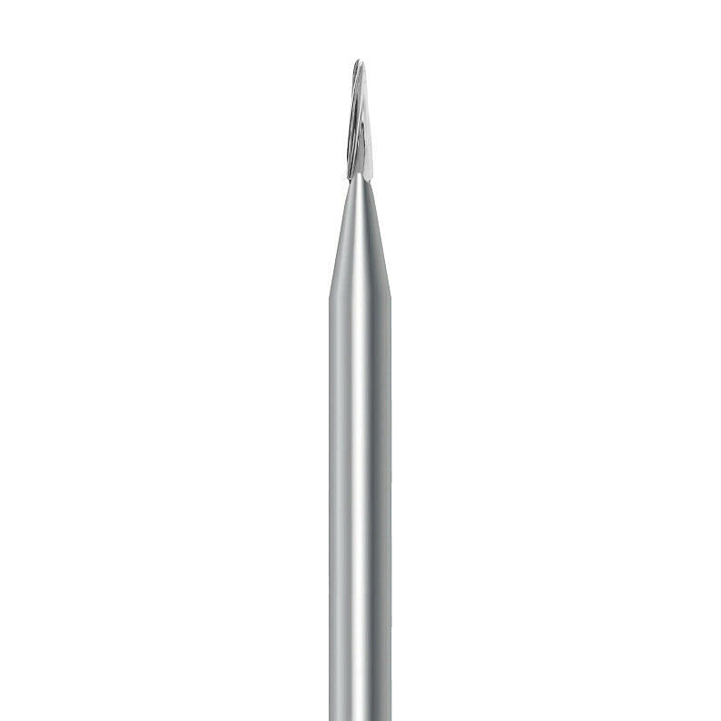 HP carbide round-end taper bur C.23RSE.008.HP: plain cut, diameter 0.8 mm - Frank Dental