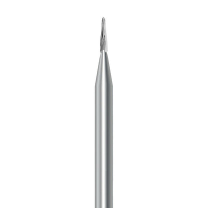 HP carbide round-end taper bur C.23RSE.008.HP: plain cut, diameter 0.8 mm - Frank Dental