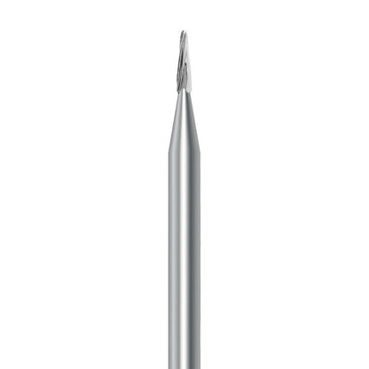 HP carbide round-end taper bur C.23RSE.009.HP: plain cut, diameter 0.9 mm - Frank Dental