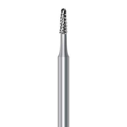 HP carbide round-end taper bur C.33R.016.HP: spiral cut, diameter 1.6 mm - Frank Dental