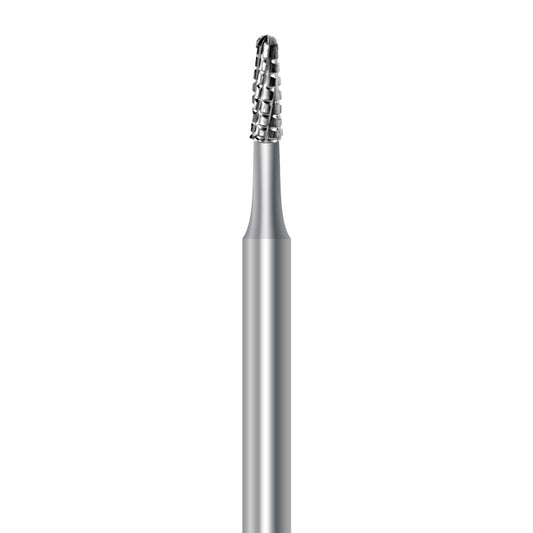 HP carbide round-end taper bur C.33R.016.HP: spiral cut, diameter 1.6 mm - Frank Dental