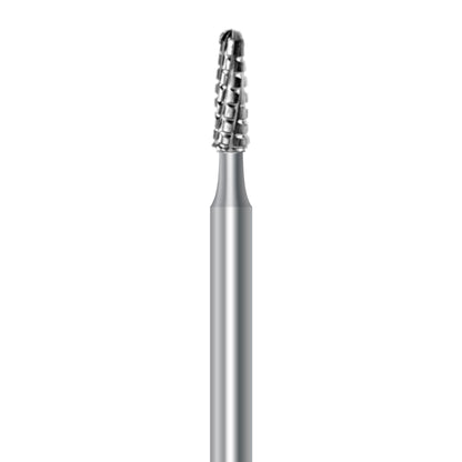 HP carbide round-end taper bur C.33R.021.HP: spiral cut, diameter 2.1 mm - Frank Dental