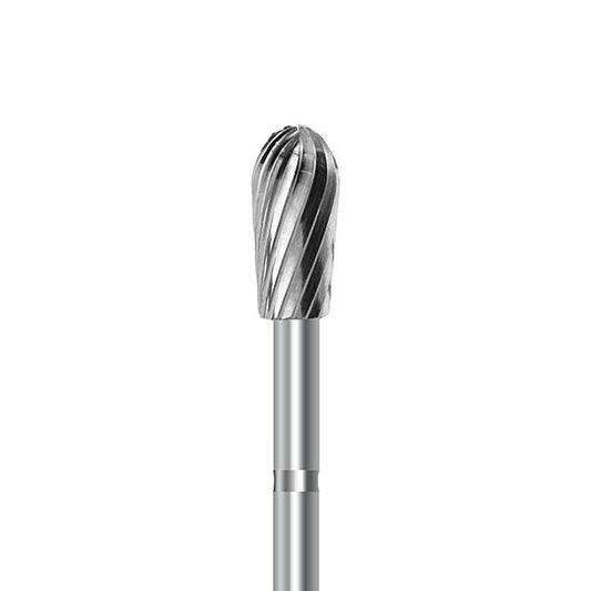 HP carbide cutter C.77E.104.040 for PMMA denture acrylics and dental plaster: pear, diameter 4.0 mm - Frank Dental