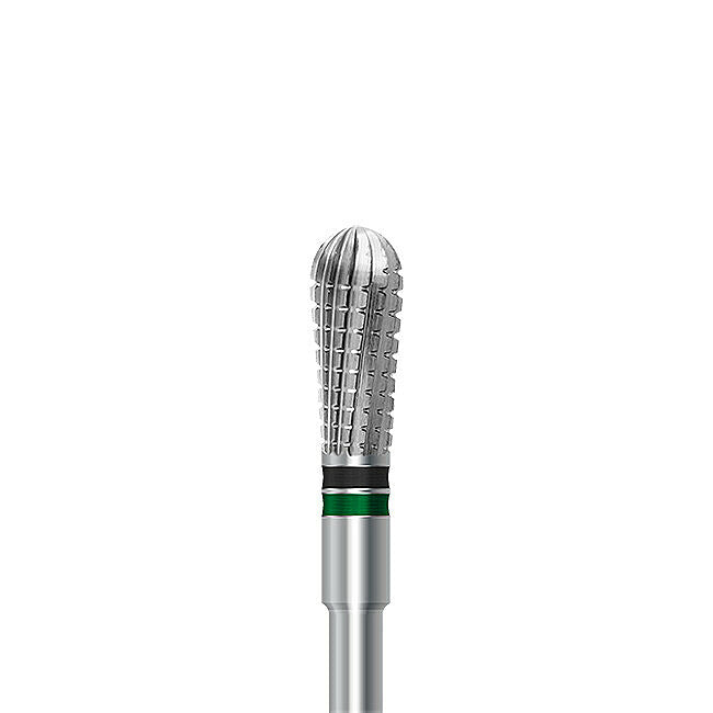 HP carbide cutter C.77EQ.104.040 for soft liners, nylon, and night guards: pear, diameter 4.0 mm - Frank Dental