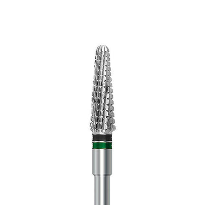 HP carbide cutter C.79EQ.104.040 for soft liners, nylon, and night guards: round-end taper, diameter 4.0 mm - Frank Dental