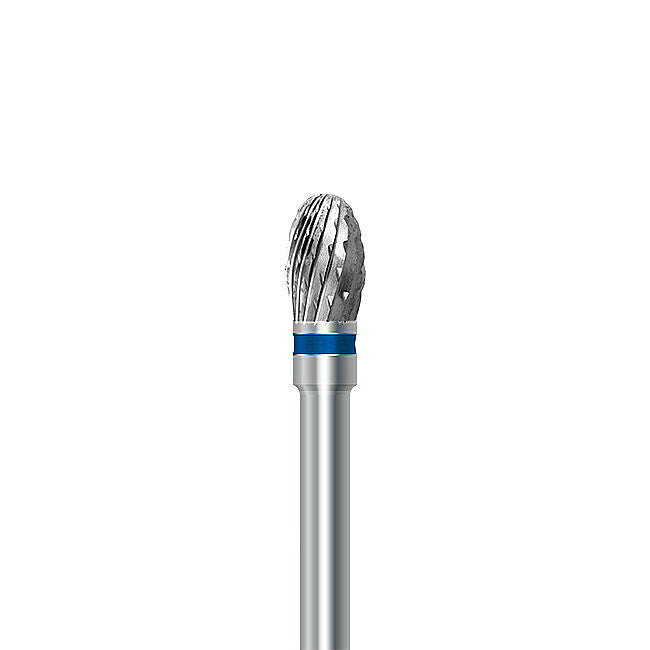 HP carbide cutter C.73K.104.040: egg, medium cross-cut, diameter 4.0 mm - Frank Dental