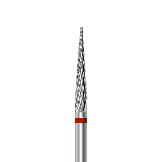 HP carbide cutter C.257KF.104.023: pointed taper, fine cross-cut, diameter 2.3 mm - Frank Dental