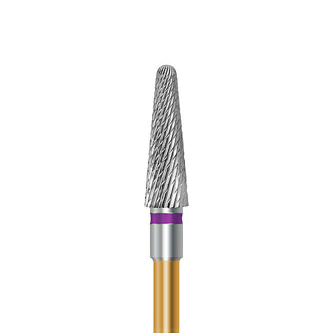HP carbide cutter C.79KFQK.104.040 for veneering materials: round-end taper, diameter 4.0 mm - Frank Dental
