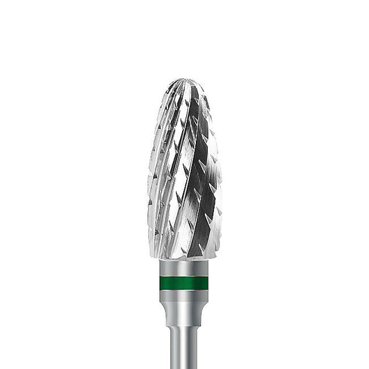 HP carbide cutter C.251KG.104.060 for dry plaster and hard denture acrylics: bullet, diameter 6.0 mm - Frank Dental