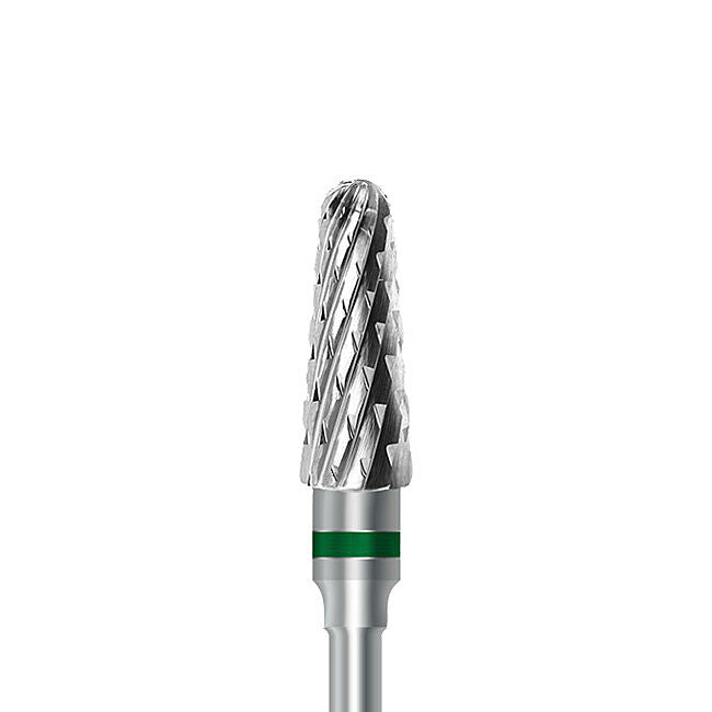 HP carbide cutter C.79KG.104.050 for dry plaster and hard denture acrylics: round-end taper, diameter 5.0 mm - Frank Dental