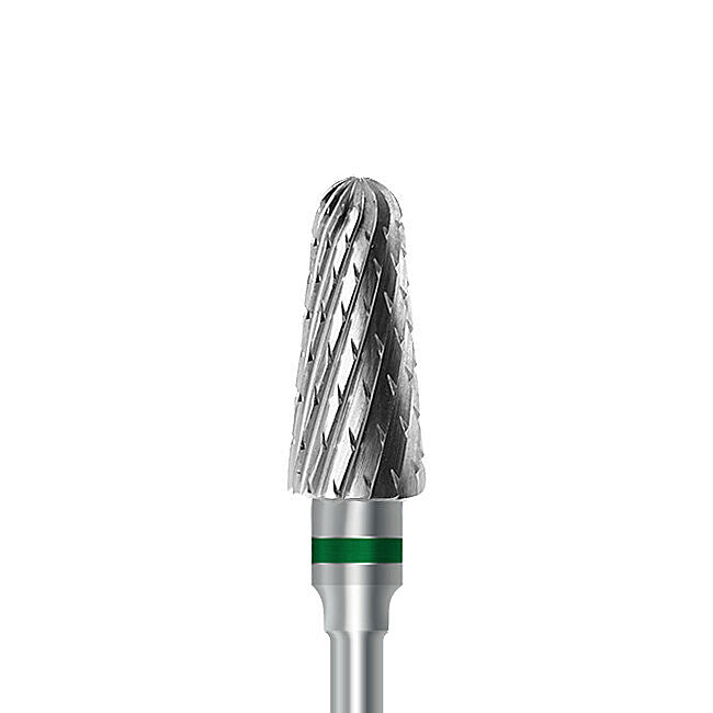 HP carbide cutter C.79KG.104.060 for dry plaster and hard denture acrylics: round-end taper, diameter 6.0 mm - Frank Dental