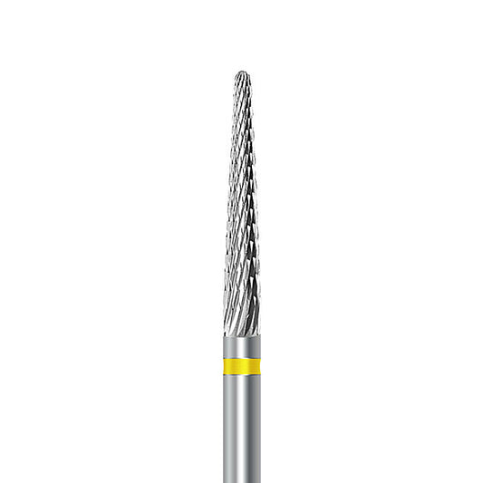 HP carbide cutter C.261KSF.104.023: round-end taper, extra-fine cross-cut, diameter 2.3 mm - Frank Dental