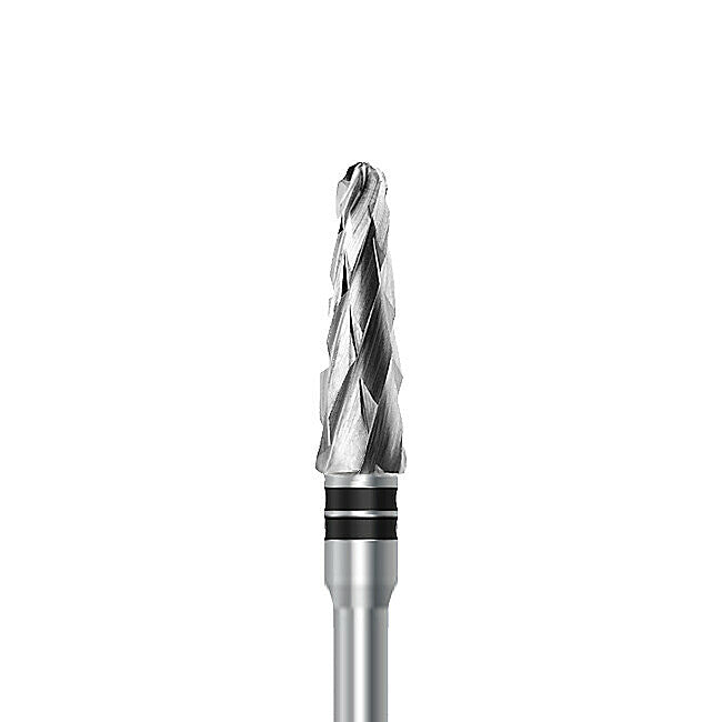 HP carbide cutter C.79KSG.104.040 for wet plaster and soft denture acrylics: round-end taper, diameter 4.0 mm - Frank Dental