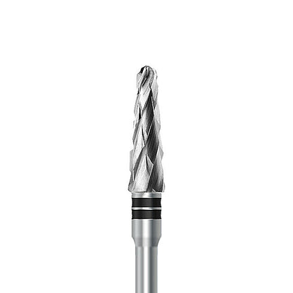 HP carbide cutter C.79KSG.104.040 for wet plaster and soft denture acrylics: round-end taper, diameter 4.0 mm - Frank Dental