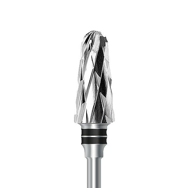 HP carbide cutter C.79KSG.104.060 for wet plaster and soft denture acrylics: round-end taper, diameter 6.0 mm - Frank Dental