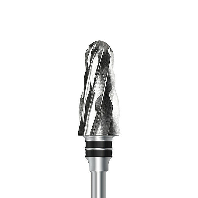 HP carbide cutter C.79KSG.104.070 for wet plaster and soft denture acrylics: round-end taper, diameter 7.0 mm - Frank Dental