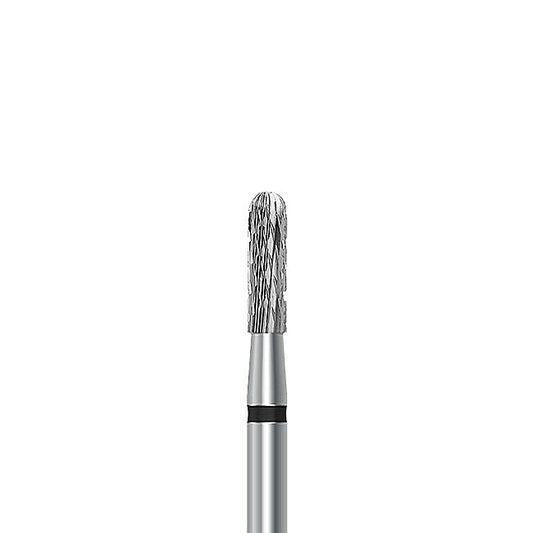 HP carbide cutter C.129KT.104.023 for titanium and hard metal alloys: round-end cylinder, diameter 2.3 mm - Frank Dental
