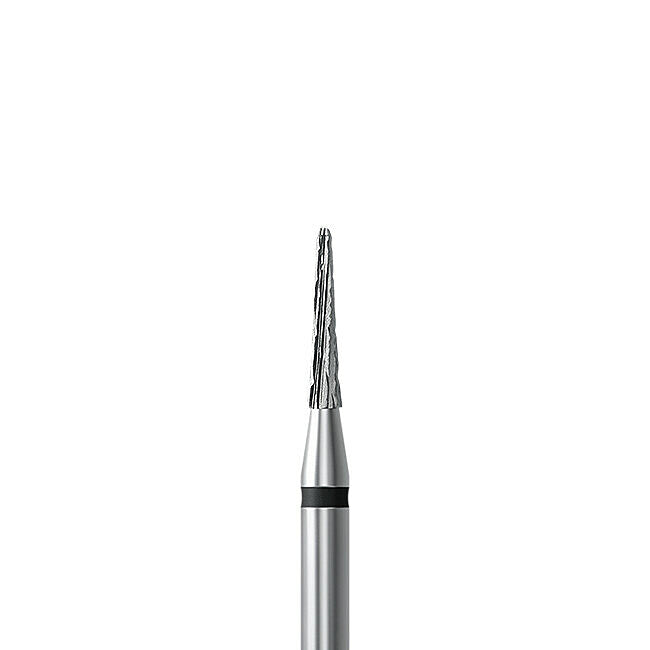 HP carbide cutter C.138KT.104.016 for titanium and hard metal alloys: round-end taper, diameter 1.6 mm - Frank Dental