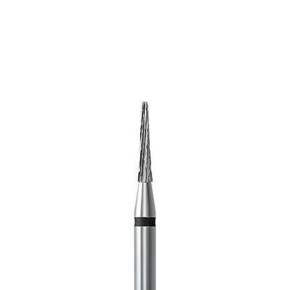 HP carbide cutter C.138KT.104.016 for titanium and hard metal alloys: round-end taper, diameter 1.6 mm - Frank Dental