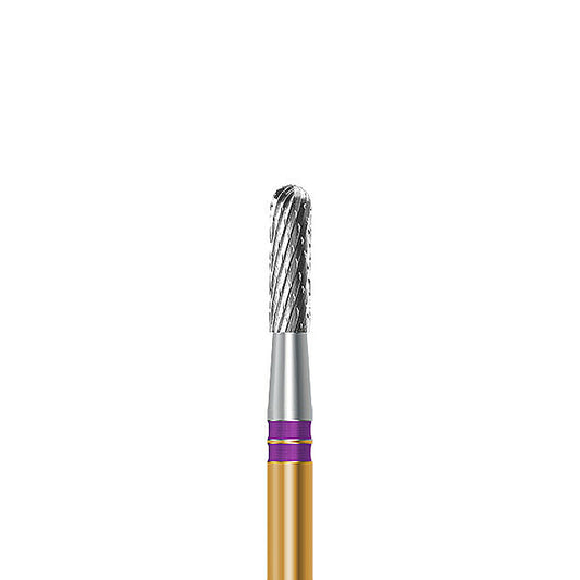 HP carbide cutter C.129NEM.104.023 for base metals and titanium: round-end cylinder, diameter 2.3 mm - Frank Dental