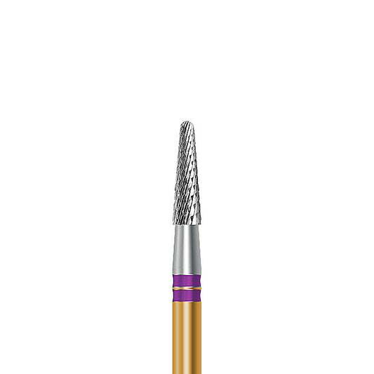 HP carbide cutter C.138NEM.104.023 for base metals and titanium: round-end taper, diameter 2.3 mm - Frank Dental