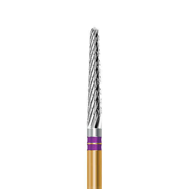 HP carbide cutter C.261NEM.104.023 for base metals and titanium: round-end taper, diameter 2.3 mm - Frank Dental