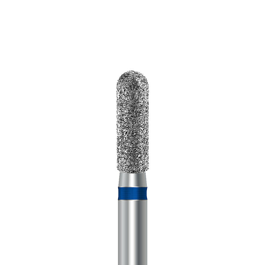 HP diamond round-end cylinder bur D.881.025.HP: medium grit, diameter 2.5 mm - Frank Dental
