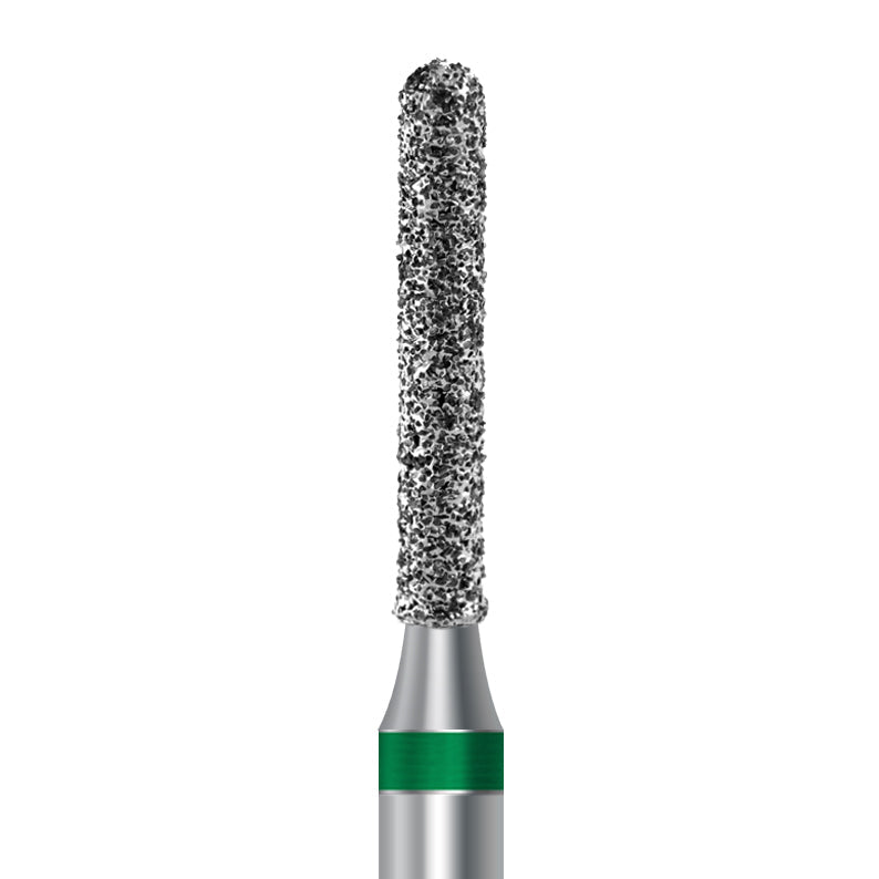 Diamond bur for handpiece D.842R.018.G.HP: cylinder round shape with coarse grit, diameter 1.8 mm - Frank Dental, Germany