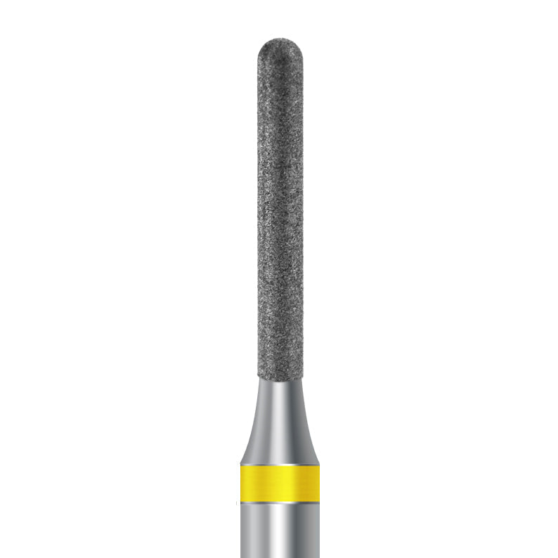 Diamond bur for handpiece D.842R.016.C.HP: cylinder round shape with extra fine grit, diameter 1.6 mm - Frank Dental, Germany