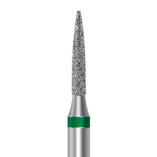 HP Diamond Bur by Frank Dental, Flame shape with Coarse grit, 1.6mm diameter