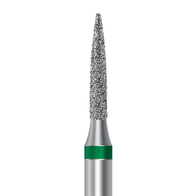 Diamond bur for handpiece D.863.016.G.HP: flame shape with coarse grit, diameter 1.6 mm - Frank Dental, Germany
