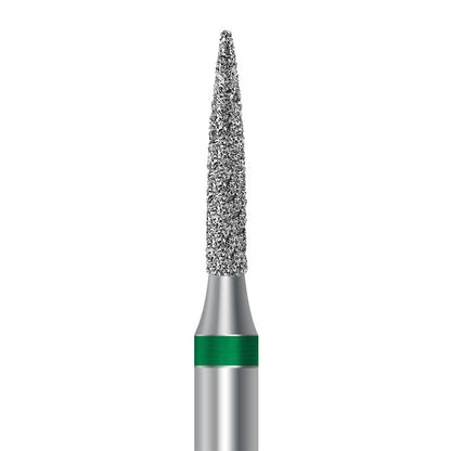 Diamond bur for handpiece D.863.016.G.HP: flame shape with coarse grit, diameter 1.6 mm - Frank Dental, Germany