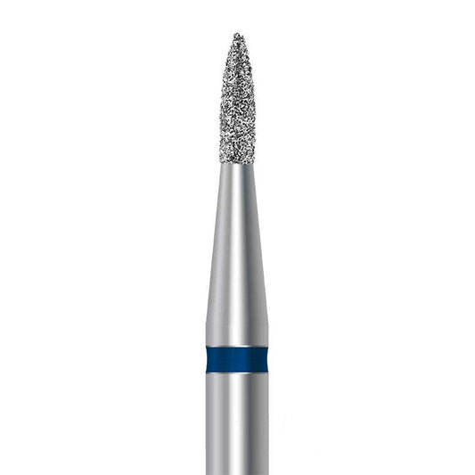 Diamond bur for handpiece D.860.014.HP: flame shape with medium grit, diameter 1.4 mm - Frank Dental, Germany
