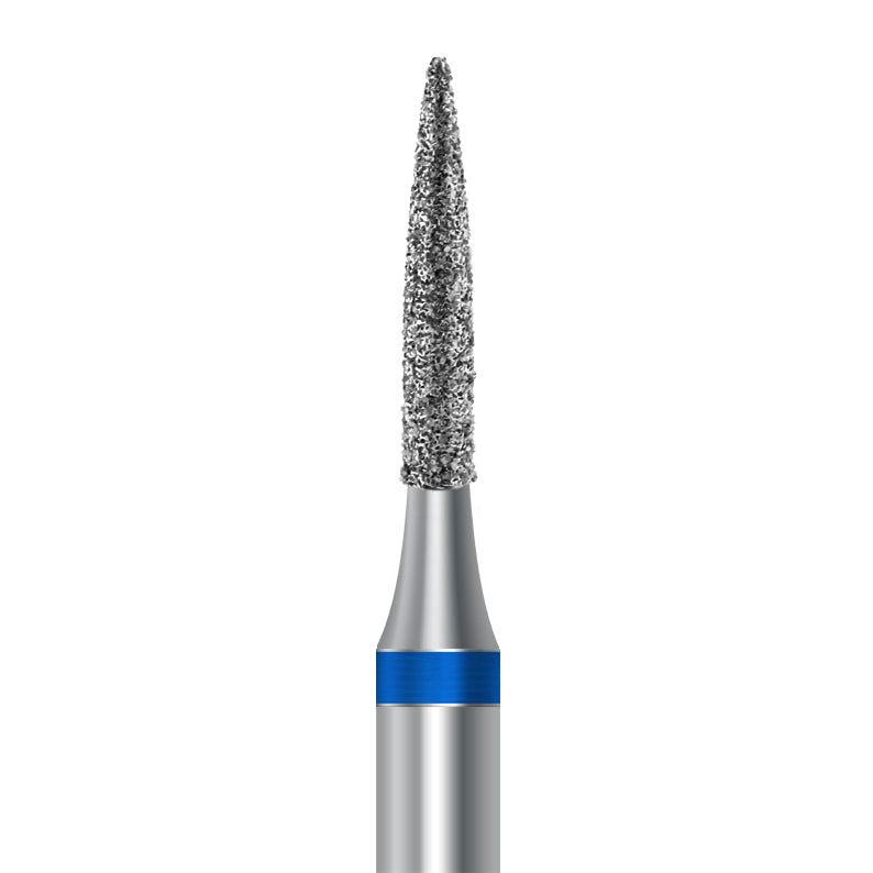 HP Diamond Bur by Frank Dental, Flame shape with Medium grit, 1.4mm diameter