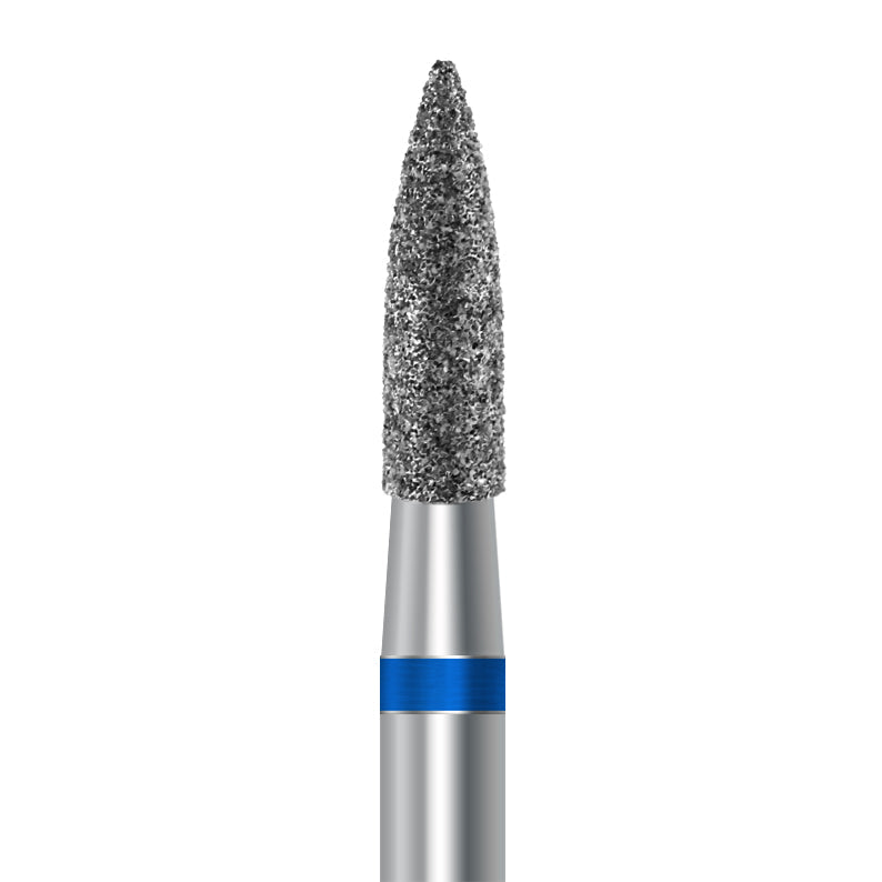 HP Diamond Bur by Frank Dental, Flame shape with Medium grit, 2.3mm diameter