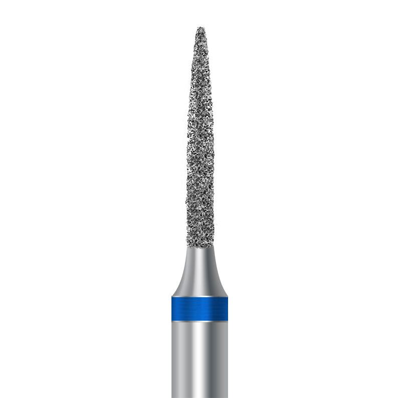 Diamond bur for handpiece D.863.012.HP: flame shape with medium grit, diameter 1.2 mm - Frank Dental, Germany