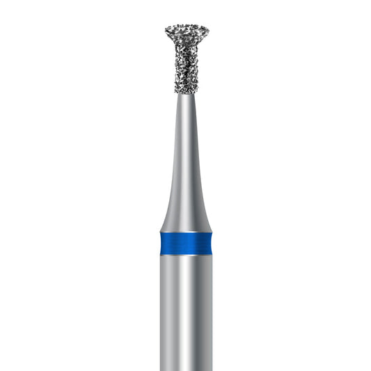 HP Diamond Bur by Frank Dental, Inverted Cone Collar shape with Medium grit, 1.8mm diameter