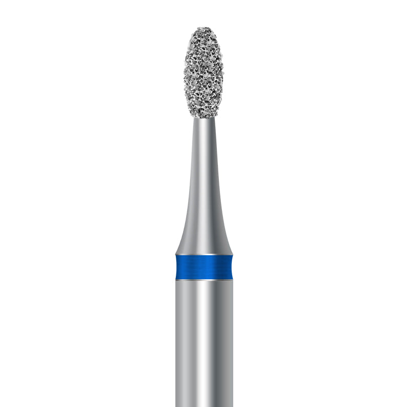 Diamond bur for handpiece D.379.014.HP: oval shape with medium grit, diameter 1.4 mm - Frank Dental, Germany
