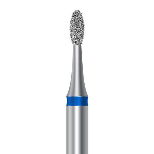Diamond bur for handpiece D.379.014.HP: oval shape with medium grit, diameter 1.4 mm - Frank Dental, Germany