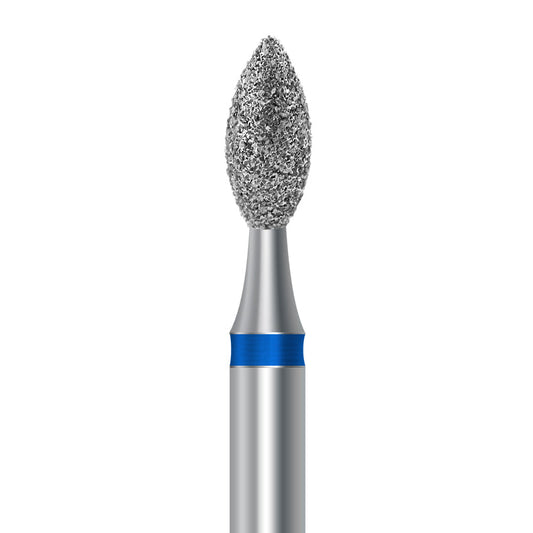 HP Diamond Bur by Frank Dental, Oval Pointed shape with Medium grit, 2.3mm diameter