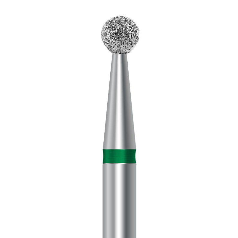 Diamond bur for handpiece D.801.023.G.HP: round shape with coarse grit, diameter 2.3 mm - Frank Dental, Germany
