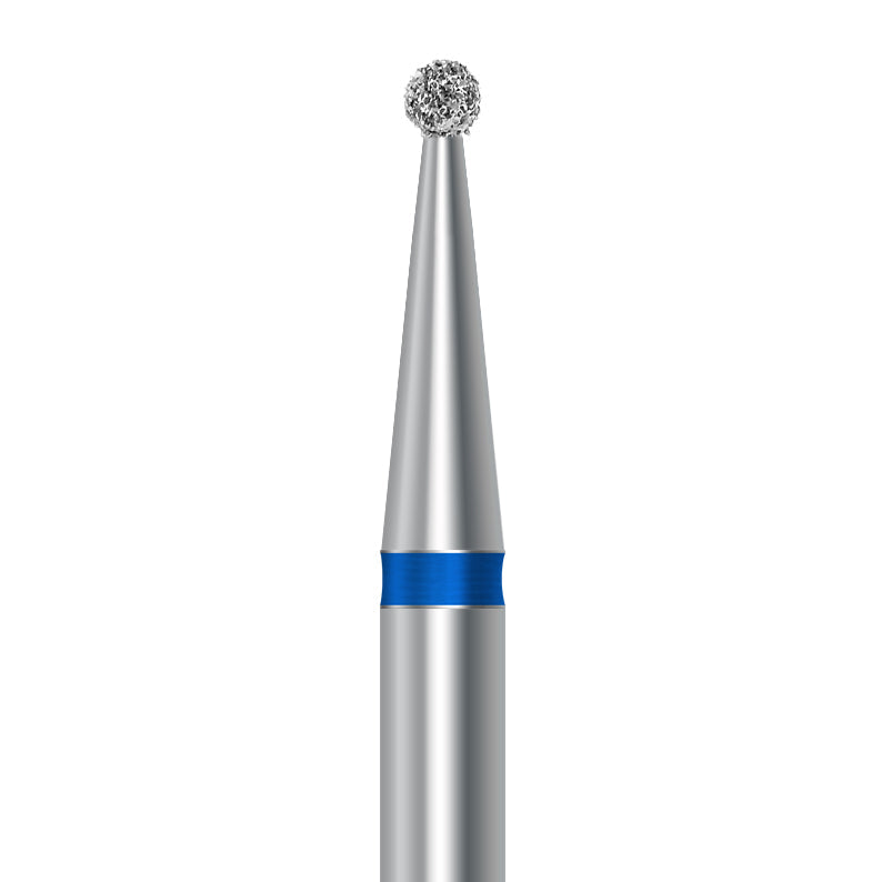Diamond bur for handpiece D.801.012.HP: round shape with medium grit, diameter 1.2 mm - Frank Dental, Germany