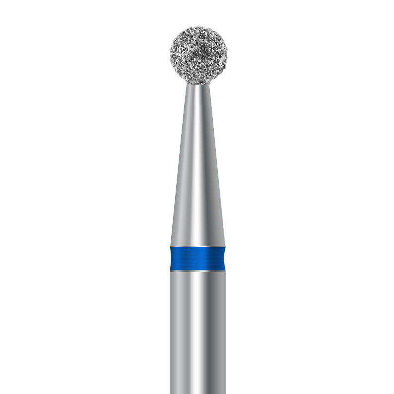 Diamond bur for handpiece D.801.021.HP: round shape with medium grit, diameter 2.1 mm - Frank Dental, Germany