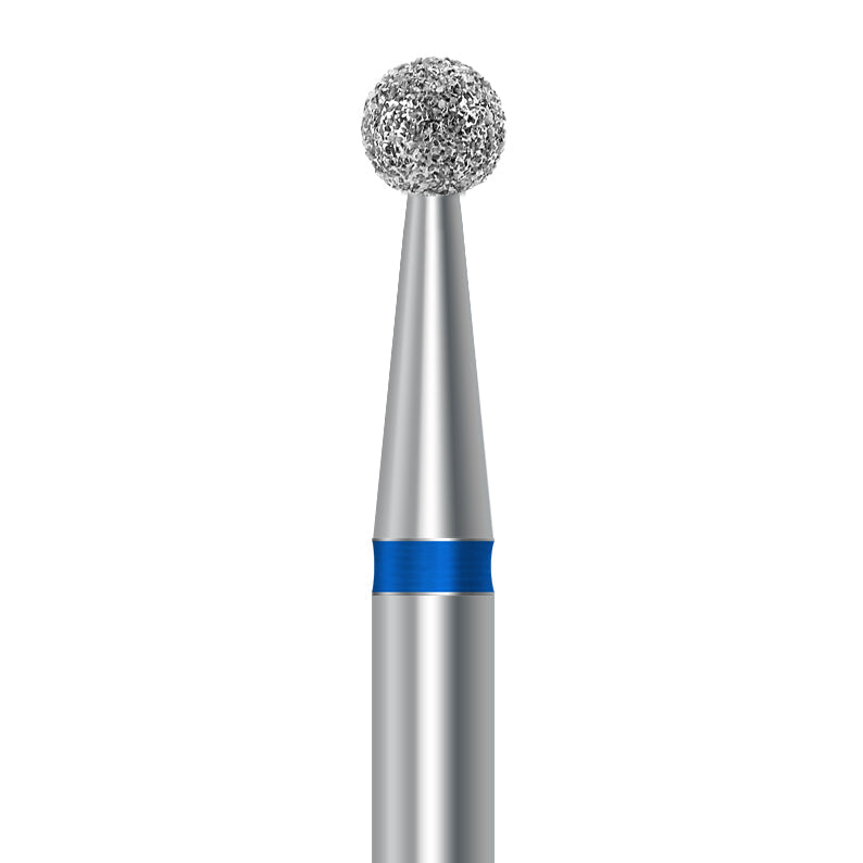 Diamond bur for handpiece D.801.023.HP: round shape with medium grit, diameter 2.3 mm - Frank Dental, Germany