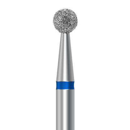 Diamond bur for handpiece D.801.027.HP: round shape with medium grit, diameter 2.7 mm - Frank Dental, Germany