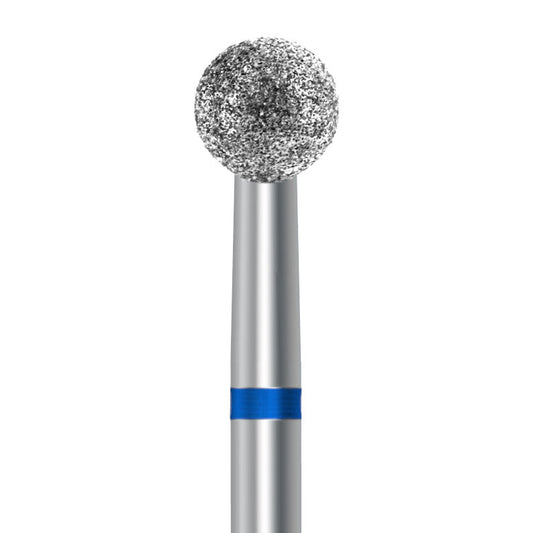 HP Diamond Bur by Frank Dental, Round shape with Medium grit, 5.0mm diameter