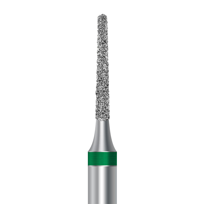 Diamond bur for handpiece D.850.014.G.HP: taper round shape with coarse grit, diameter 1.4 mm - Frank Dental, Germany