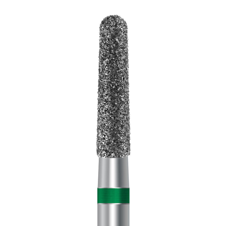 Diamond bur for handpiece D.850.025.G.HP: taper round shape with coarse grit, diameter 2.5 mm - Frank Dental, Germany