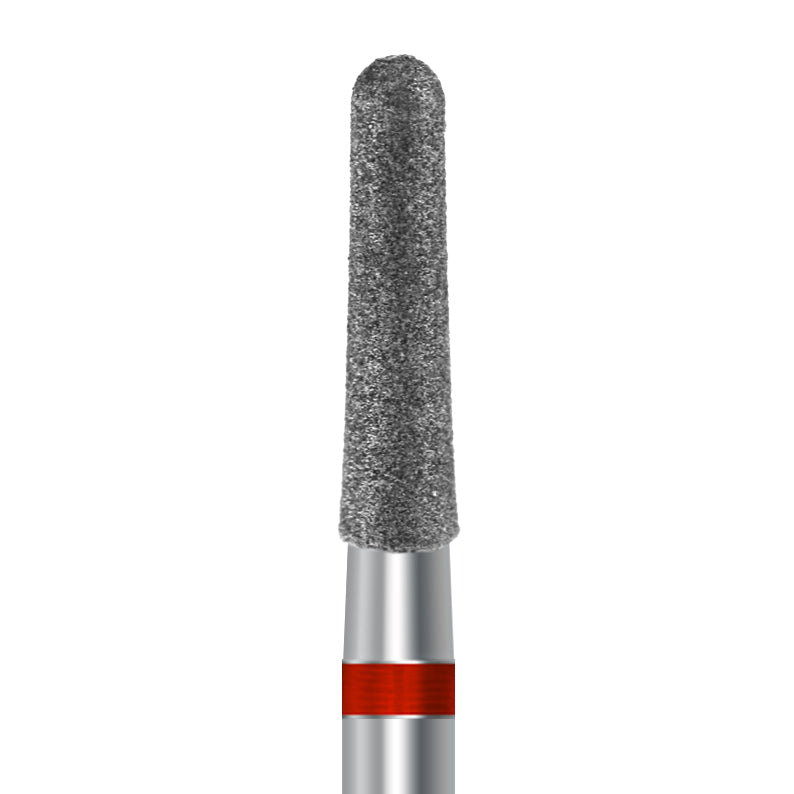 Diamond bur for handpiece D.850.025.F.HP: taper round shape with fine grit, diameter 2.5 mm - Frank Dental, Germany